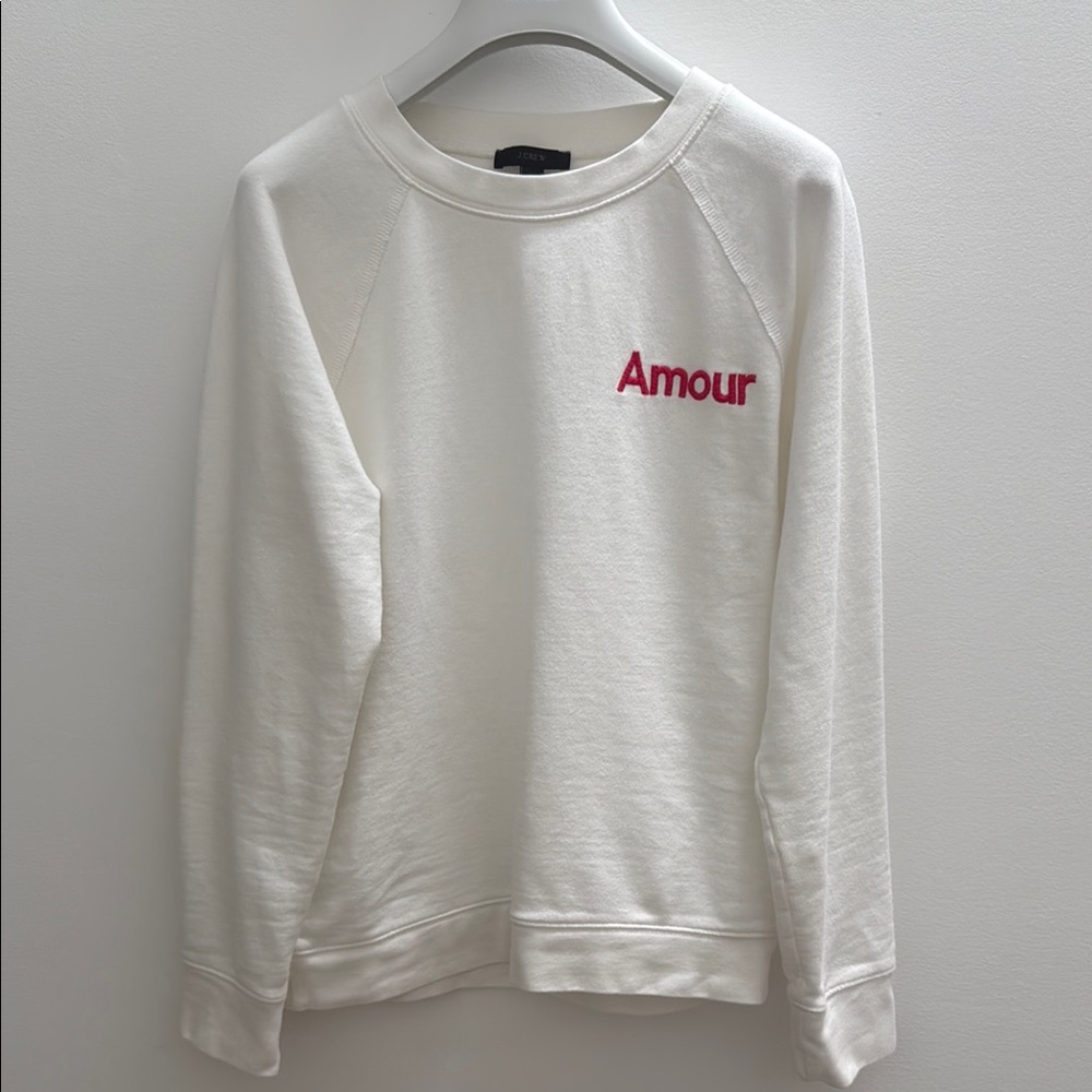 J. Crew White Sweatshirt M